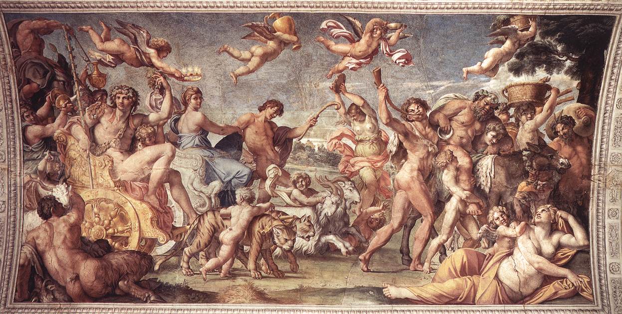 CARRACCI, Annibale Triumph of Bacchus and Ariadne sdg